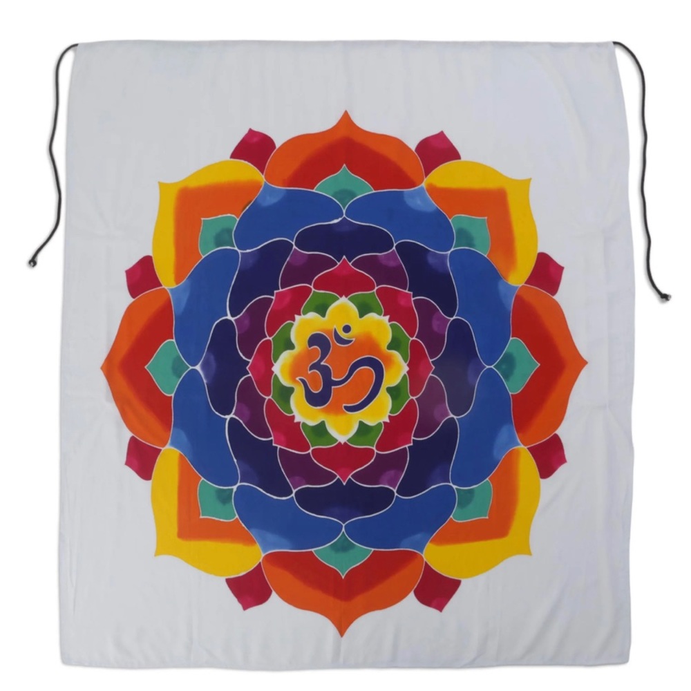 Novica Wall hanging in Medallion Bloom with Floral Ohm